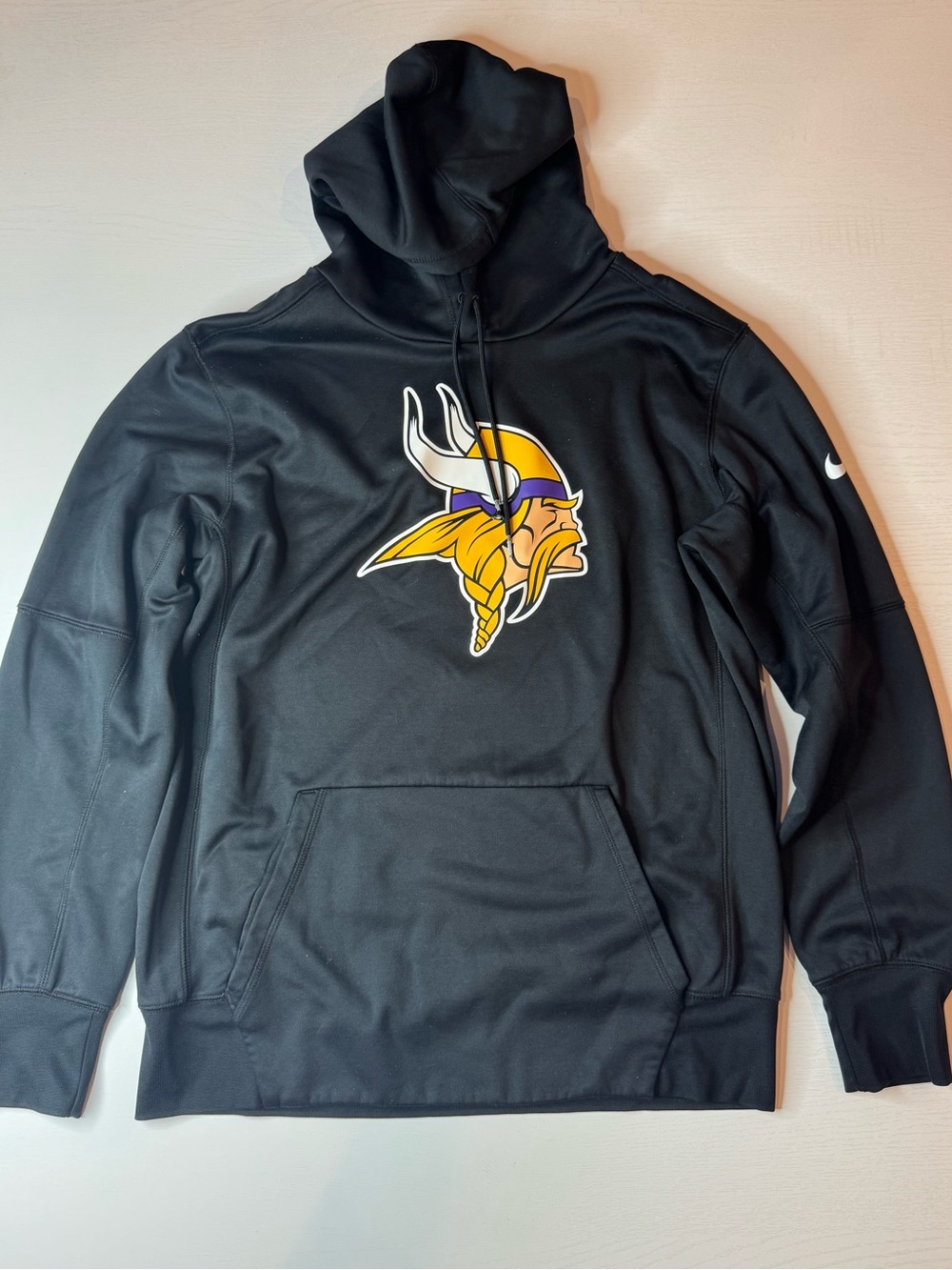 Nike Black Minnesota Vikings Logo Zip-Up Sweater
